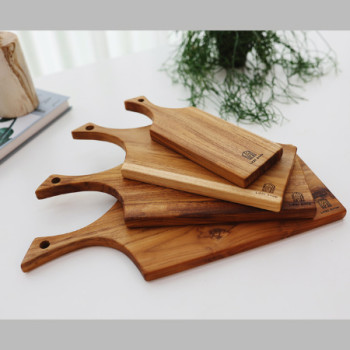 리베바움 티크원목 플레이팅 도마 엣지2[각인]