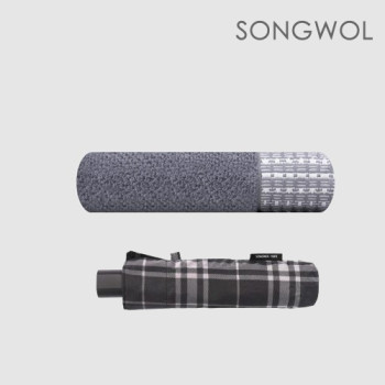 송월2매입 세트)SWU 3단 모던체크 송월 호텔컬렉션 톤 MJ