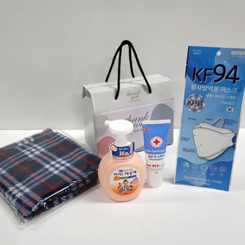 5종키트-담요 마스크/손소독제/핸드워시