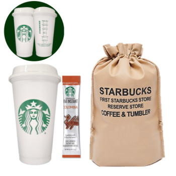 스타벅스 리유저블 텀블러 그란데 473ml 비아커피 1ct 선물세트