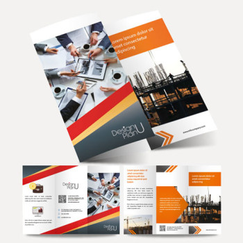 [주문 제작] A4 3단 접지 리플렛