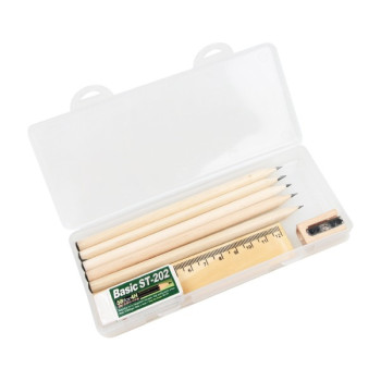 se 케이스,연필5p,나무자,지우개,연필깍이