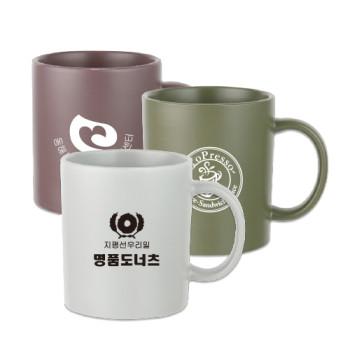 무광올칼라 머그컵(레드빈,그레이,카키)
