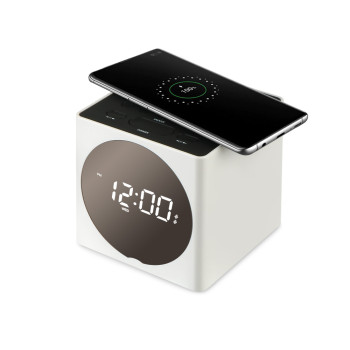 미러클락블루투스 스피커 (무선충전,알람/ 시계,FM라디오)(박스 단위 판매)