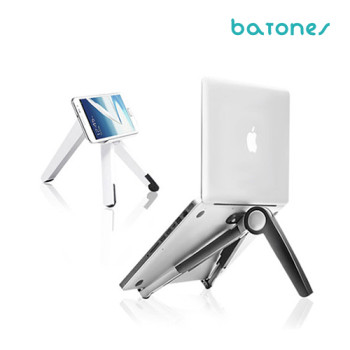 바톤즈 휴대용 접이식 스마트폰 태블릿 노트북 거치대 BA-1S