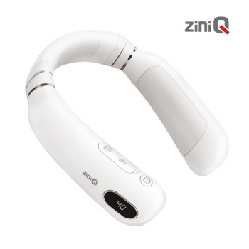 지니큐 ZQ-X90 휴대용 무선 넥밴드 온열기 3면 온열 4단계 온도 조절 보조배터리 기능