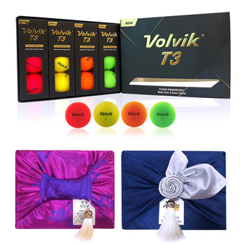 볼빅 무광 비비드 T3 3PC 무반사 골프공 레인보우컬러볼 6구 (전용상자or볼빅포장지)