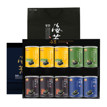 명품광천김 10캔김 선물세트