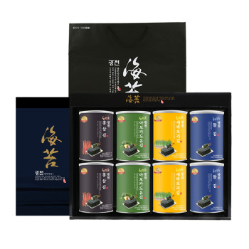 명품광천김 8캔김 선물세트