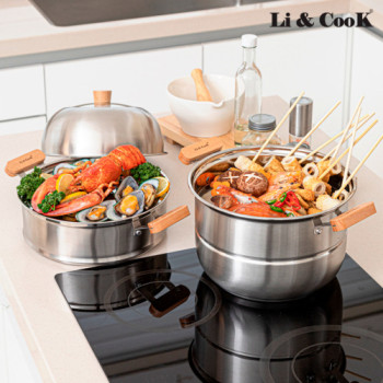 리앤쿡 노르딕 IH 3단 찜 곰솥 (바닥3중)