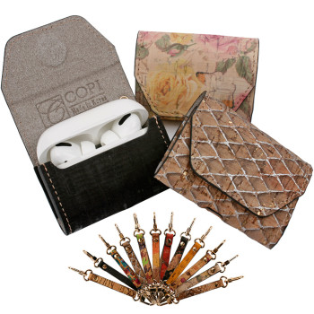 에어팟 프로 케이스 홀더_나무껍질 Italy cork 식물성 천연가죽