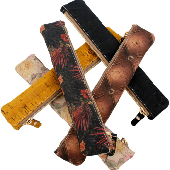 펜슬 케이스 필통_나무껍질 Italy cork 식물성 천연가죽