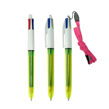 [BIC] 빅 4칼라 플루오 볼펜 (목걸이 별도)