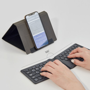 트렌잇 2단 접이식 무선 블루투스 키보드