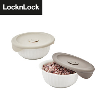 락앤락 바로한끼 도자기 밥/ 밀폐용기 450ml 2개 세트