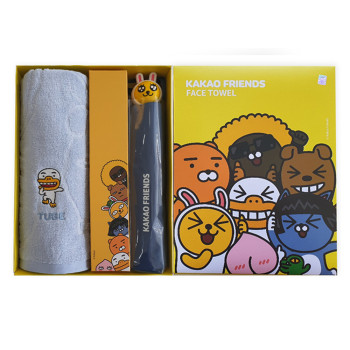 카카오프렌즈 자가드 타올 1p+우산1p 세트