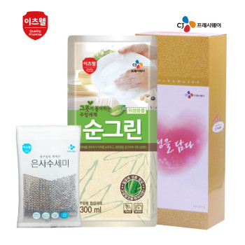 CJ순그린(리필),수세미2종세트