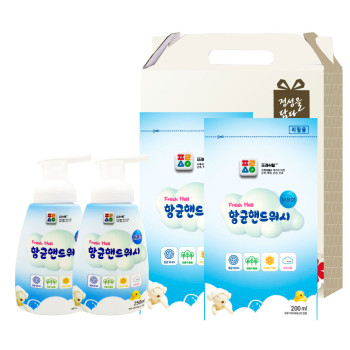 프레시웰 항균핸드워시용기2개리필2개세트