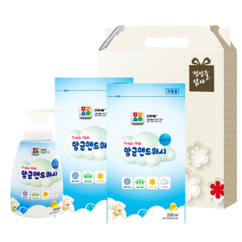 프레시웰 항균핸드워시용기1개리필2개세트