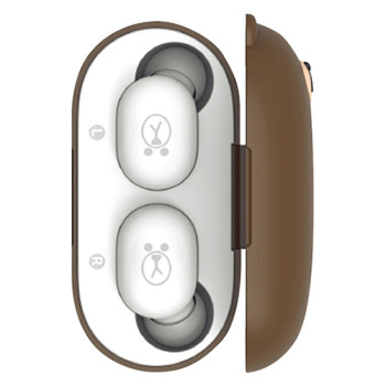 라인프렌즈 TWS PRO 블루투스 무선 이어폰 브라운 셀리