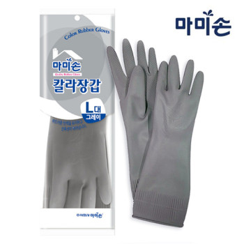 엄마손 컬러 고무장갑(대형/중형)/ 김장용 컬러 고무장갑 (대형/중형