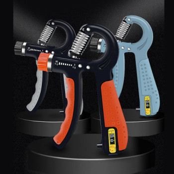 에코라이프 라운드 카운터 강도조절 피트니스 악력기 CBH401