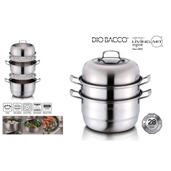 리빙아트 LUX 스텐 3단찜솥