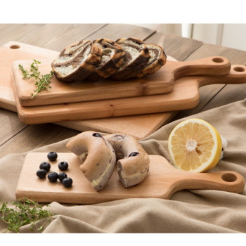 마호가니 플레이팅 도마 핸들형 (L)