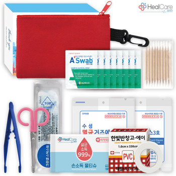 레드 파우치 구급함 19호(16P)