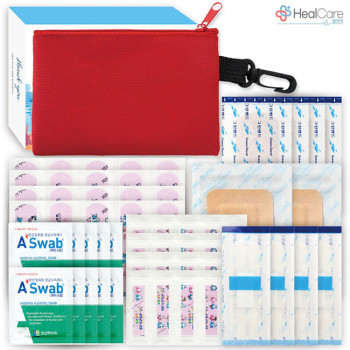 레드 파우치 구급함 17호(60P)