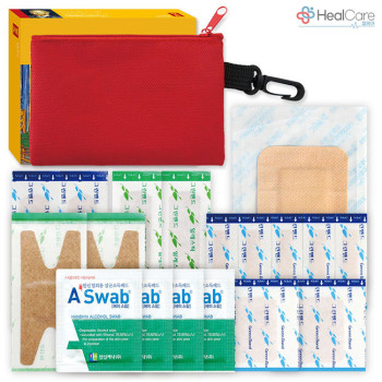 레드 파우치 구급함 5호(18P)