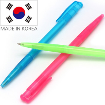 (국산)델리 칼라 반투명 안개펜 볼펜