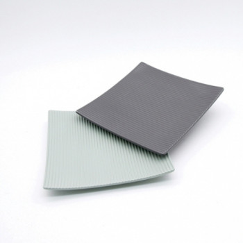 에코키친 스트라이프 정사각접시(중)KA0323