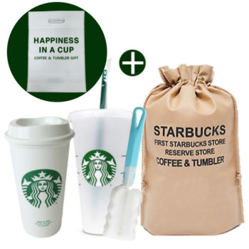 스타벅스 선물세트 리유저블 텀블러 벤티 710ml +그란데 473ml +세척솔 패키지