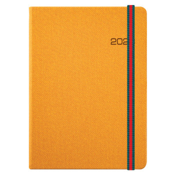 HO32절 양장 헤링본 옐로우 밴드형 다이어리