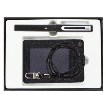 샤르망만년필+소가죽 목걸이카드지갑A