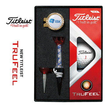 타이틀리스트 트루필 골프볼 볼마커(골드) 자석티 세트