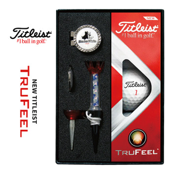 타이틀리스트 트루필 골프볼+볼마커(실버)+자석티 세트