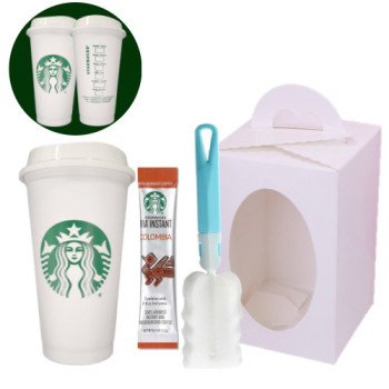스타벅스 리유저블 텀블러 그란데 473ml 비아커피 1ct 세척솔 세트