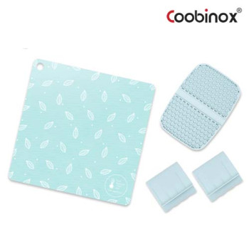 [쿠비녹스] 실리콘 조리도구 3종 세트 (보호매트, 냄비받침, 냄비손잡이)