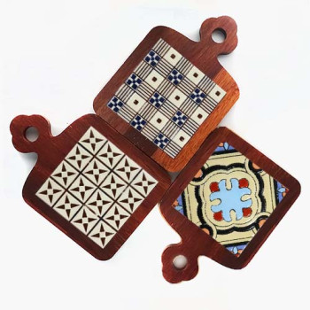 마미어 북유럽 타일 냄비받침