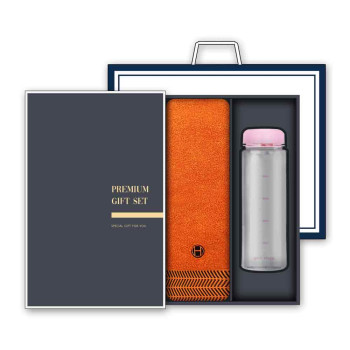 송월 프리미엄 선물세트 (호텔컬렉션 어로우40 1매 + 마이보틀 500ml 1개)