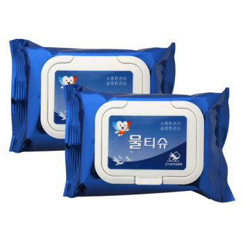 매직 메탈블루 물티슈 캡형(30매)