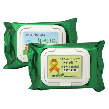 매직 메탈그린 물티슈 캡형(30매)