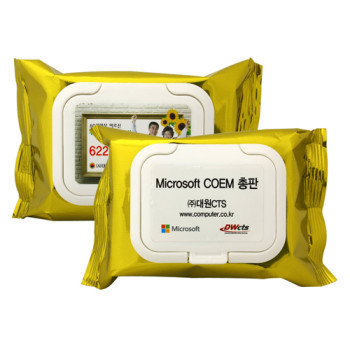 매직 메탈옐로우 물티슈 캡형(30매)