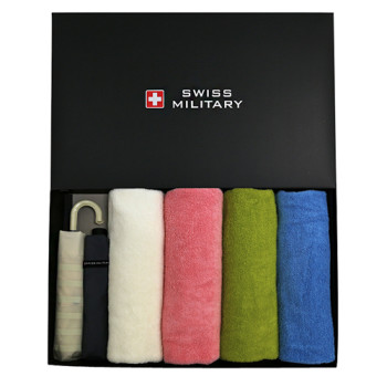 스위스밀리터리 3단수동 암막+어반스키니 + 150g타올 4P 세트