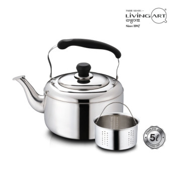 리빙아트 제로 스텐 주전자 5L(한방용)