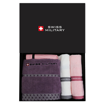 스위스밀리터리 3단수동 암막스키니 + 바스 + 120g타올 2P 세트(소)