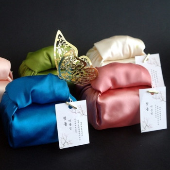 (봉투) 소금 만두 매직 공단 보자기포장 천일염