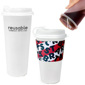 리유저블 테이크아웃 리필컵(냉.온가능) 종이컵, 1회용품 대용